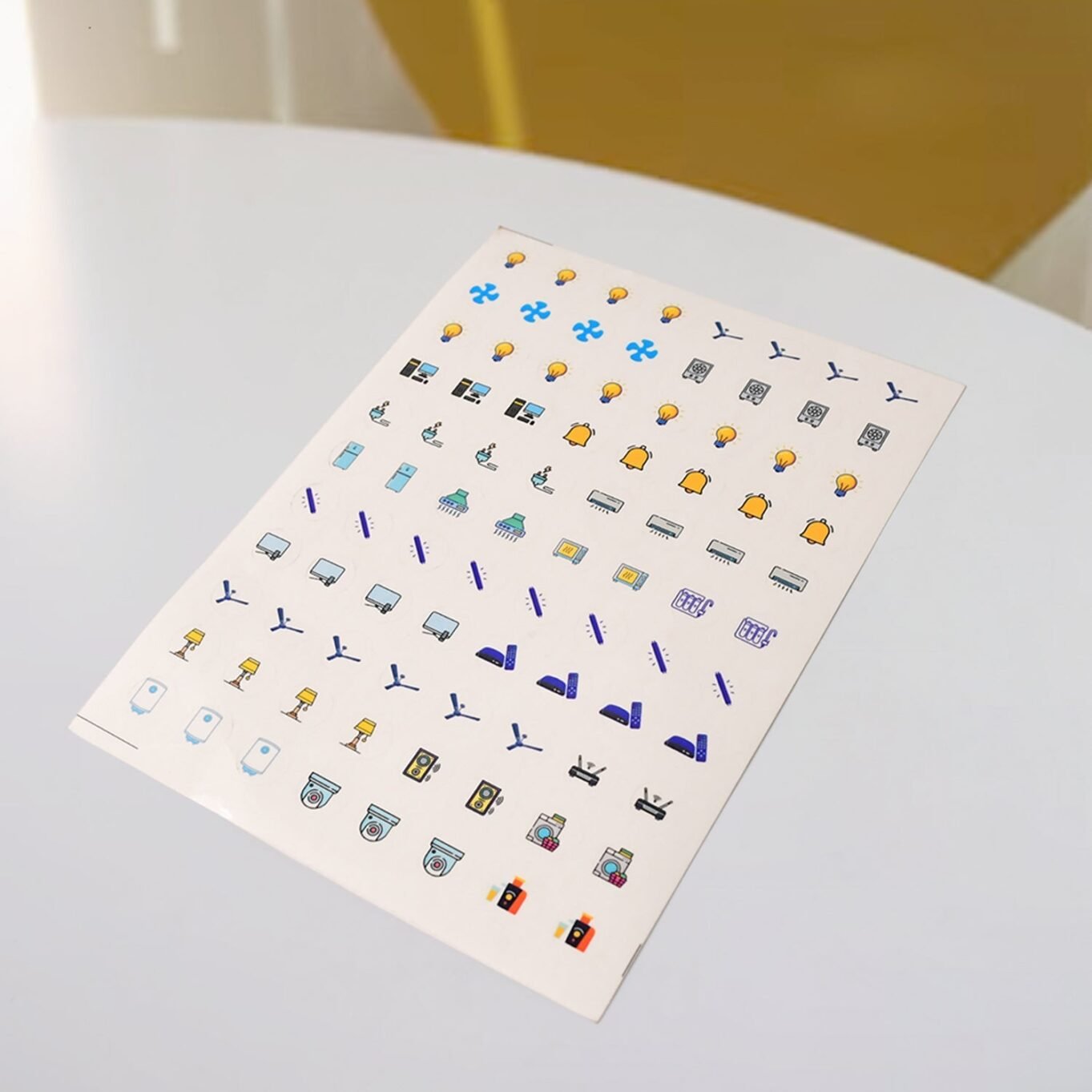 Pack of 10 Sheet Smart Switch Icon Sticker Sheet (10 Sheet, multi Icons) - Image 4