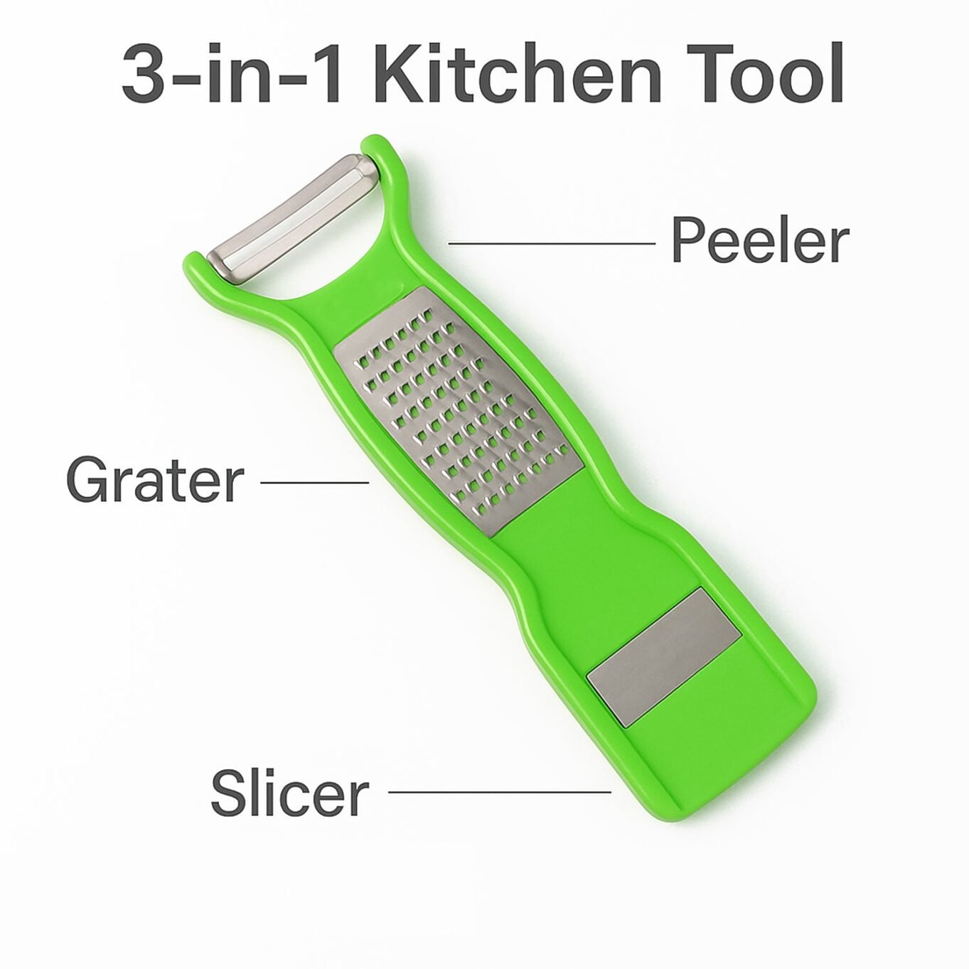 Supermom 3-in-1 Multi-Functional Stainless Steel Vegetable & Fruit Peeler (1 Pc) - Image 7