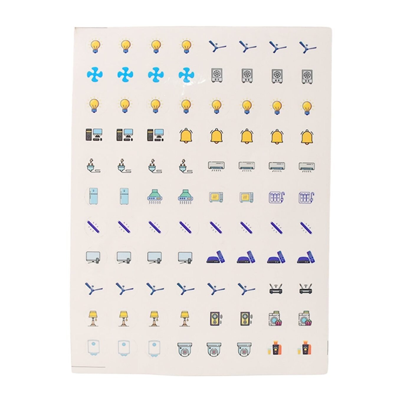 Pack of 10 Sheet Smart Switch Icon Sticker Sheet (10 Sheet, multi Icons) - Image 5