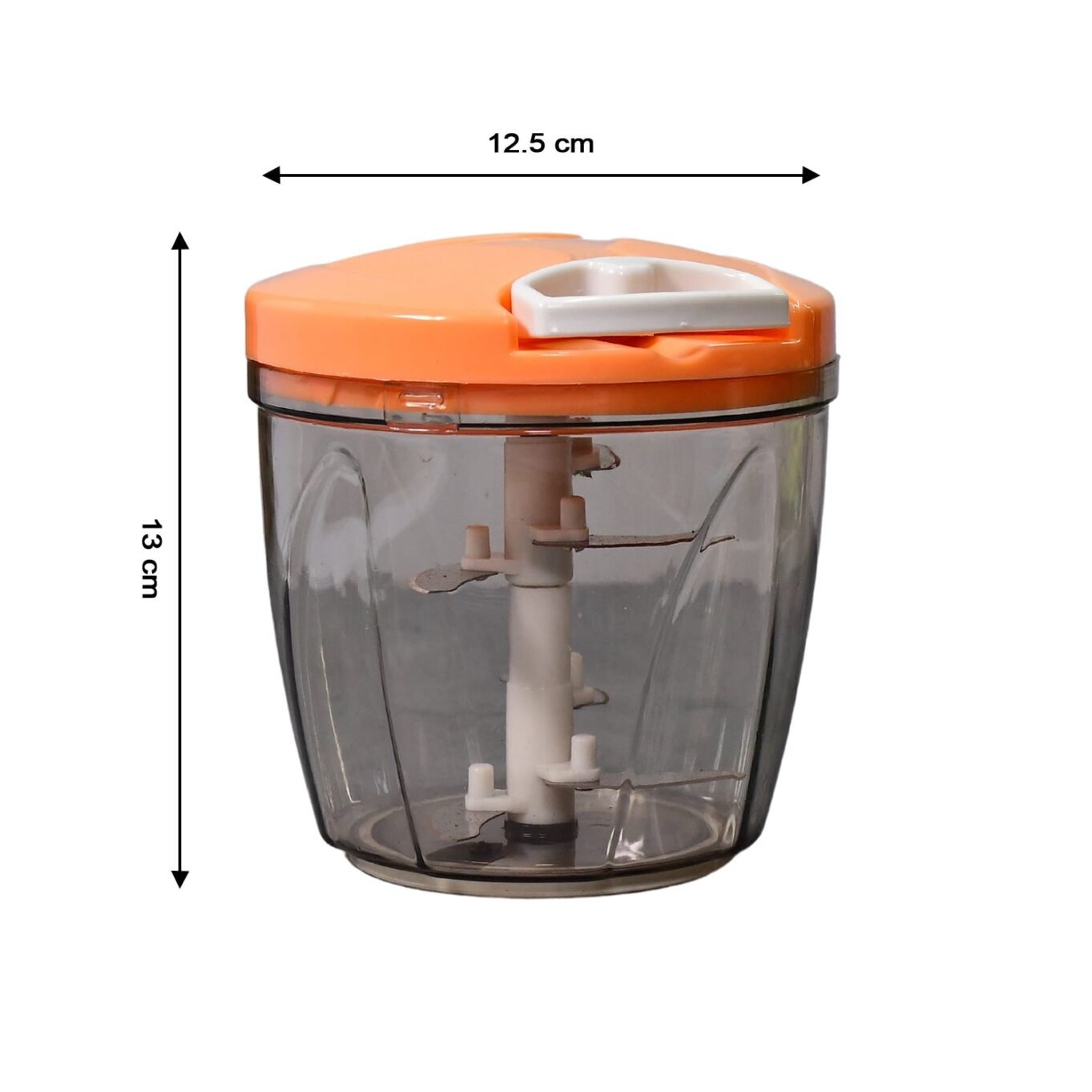 6 BLADE 2IN1 MANUAL FOOD CHOPPER, COMPACT & POWERFUL HAND HELD VEGETABLE CHOPPER (1000Ml) - Image 6