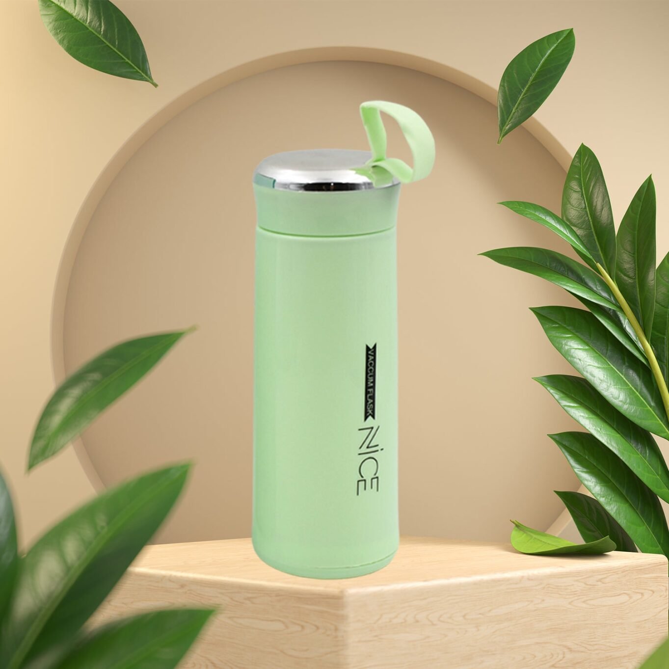 Water bottle 400ml leak proof, glass water bottle with daily water intake for gym and children, Nice Bottle (1 pc /Mix Color) - Image 3