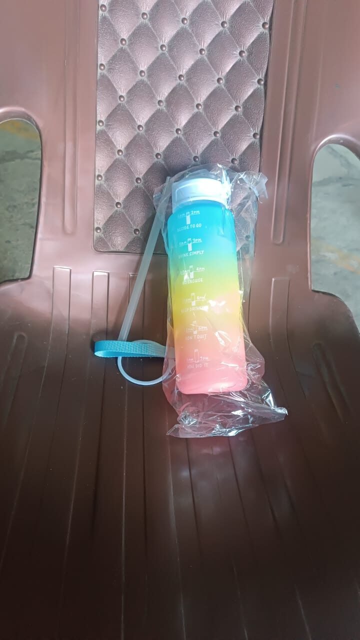 Motivational Water Bottle with Straw & Time Marker - Leakproof Tritan Portable Gym Bottle for Sports, Hiking & Camping - Image 8