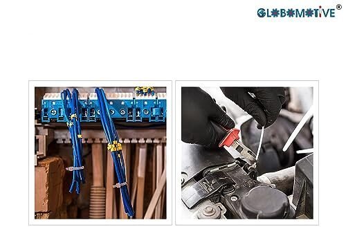 my69 Teeth Grip Nylon Self Locking Cable Ties, Black (100 mm x 2.5 mm, 4 inch, Pack of 100) - Heavy Duty Strong Zip Wire Fastener Organizer Tie - Image 6