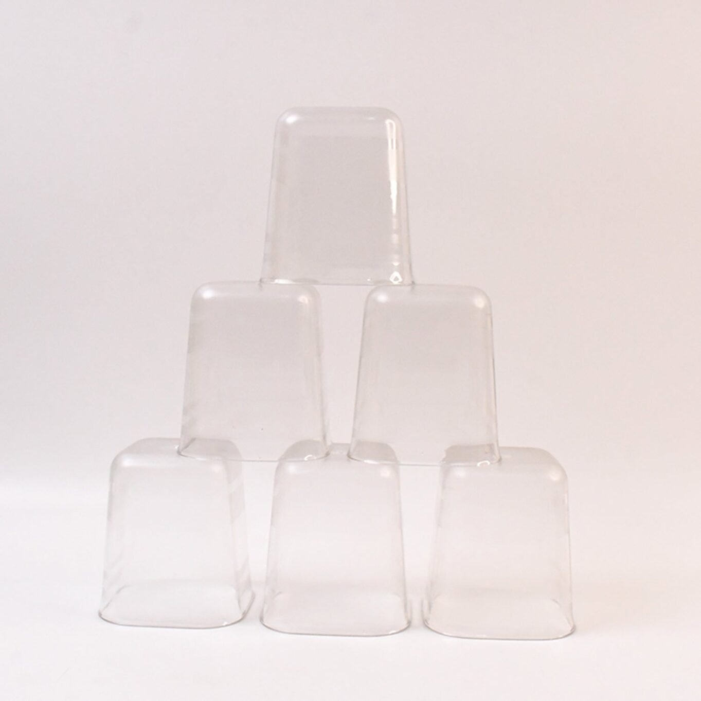 6pc Transparent Diamond Medium Serving Glass Set, Glass Set for Water, Juice etc - Image 5