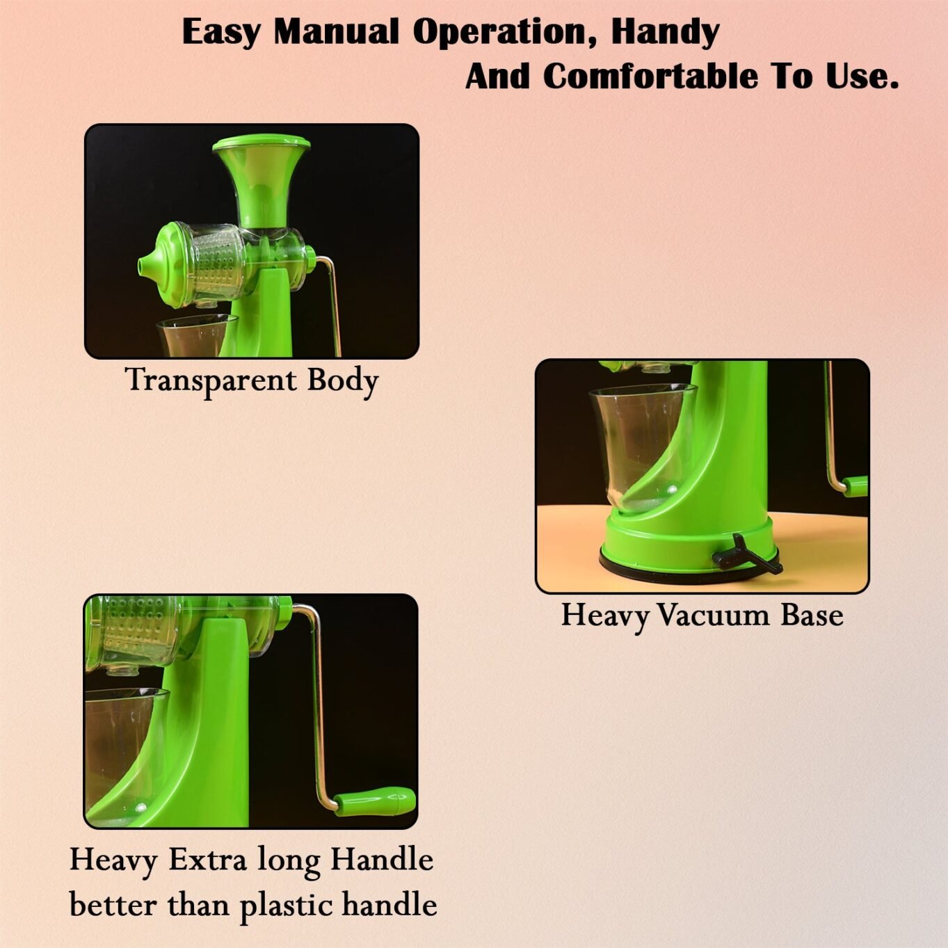 Supermom Manual Hand Press Fruit & Vegetable Juicer Pro - Image 3