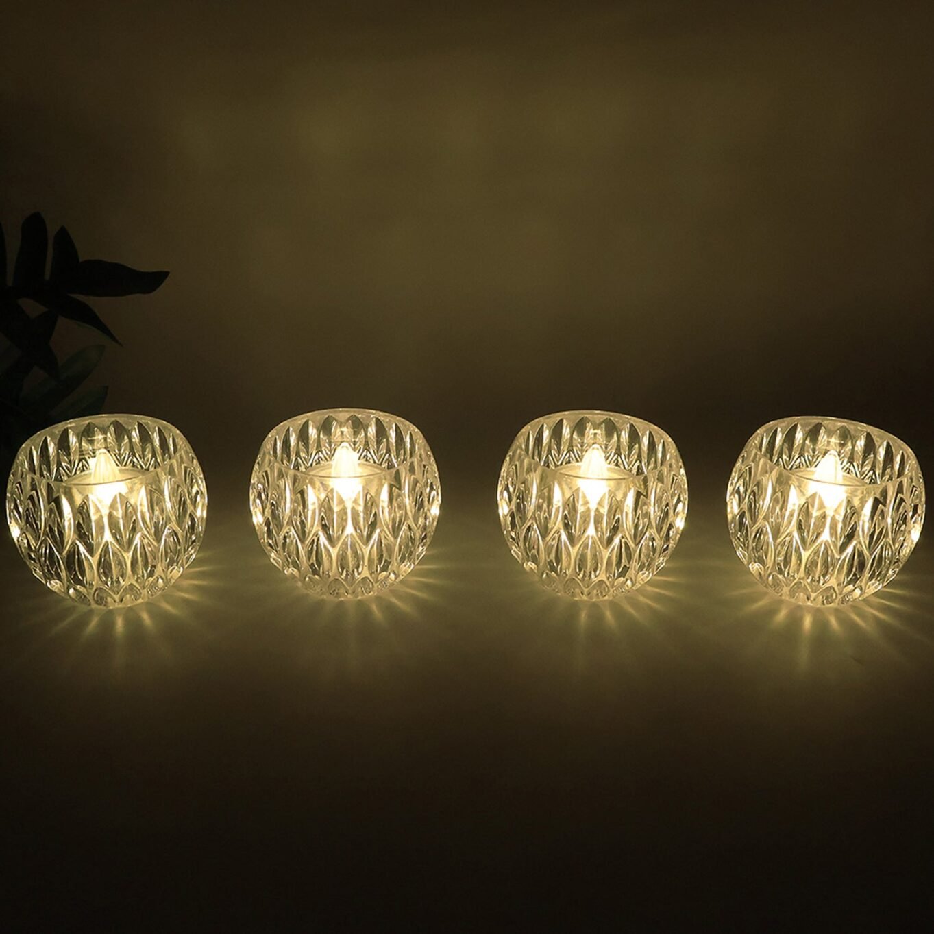 Crystal Design LED Tealight Candles (6 Pc / Set) - Image 4