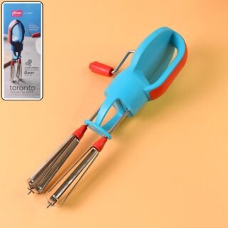 Supermom High-Speed Manual Hand Beater with Dual Stainless Steel Whisks (1 Pc)