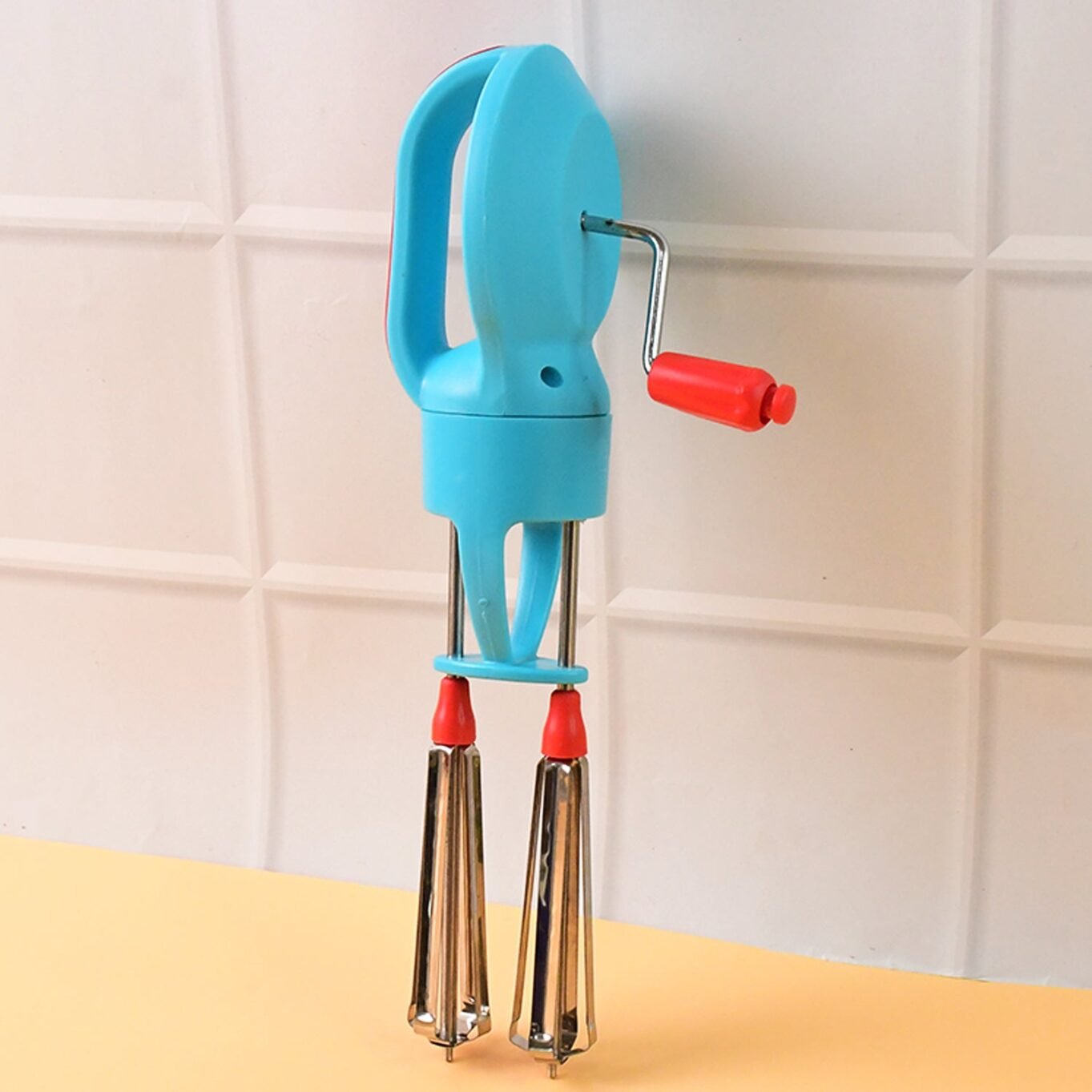 Supermom High-Speed Manual Hand Beater with Dual Stainless Steel Whisks (1 Pc) - Image 6