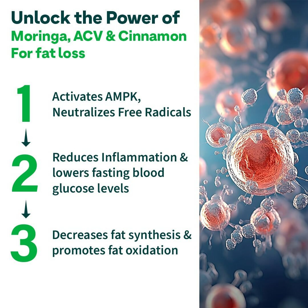 OZiva Metabolic ACV Moringa Effervescent Tablets for Control Cravings - Lemon Masala Flavor - Image 8